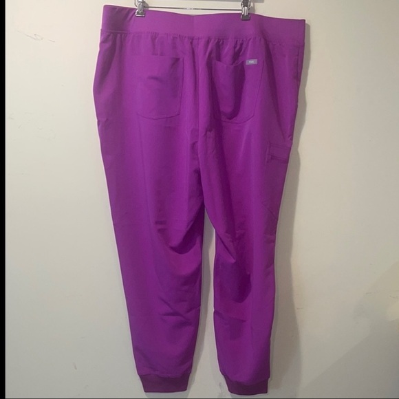Womens New Figs High Waisted Zamora Yoga Jogger Scrub Pant Purple Jolt Plus 4XLP - Picture 2 of 6